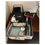 Stapler, chargers, document rack, electronic ruby