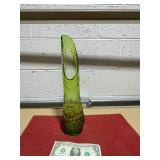 VINT. L.E. SMITH DIAMOND BUTT SWUNG GLASS VASE