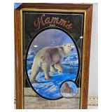 **1993 HAMMS POLAR BEAR BEER MIRROR NOS