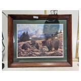 **ARTIST SIGNED PICTURE OF BEARS