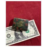 ANTIQUE SM. HAND DECORATED NEEDLE KEEPER