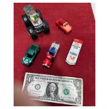 5 VINT. TOY CARS
