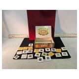 CIGAR BOX & FOREIGN MONEY