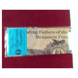 FOUNDING FATHERS OF THE US BEN FRANKLIN ON