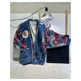 1980'S JEAN JACKET APPROX LG.