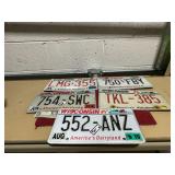 5 VINT. WI LICENSE PLATES