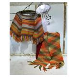 MCM PONCHO & SCARF SET