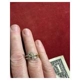 MARKED 14KT GOLD RING 4G SIZE 8