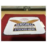 AERO SHELL METAL SIGN