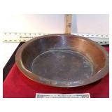 *ANTIQUE COPPER PIE PAN OR SHALLOW BASIN