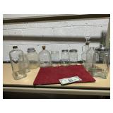 **CLEAR GLASS BOTTLES & JARS