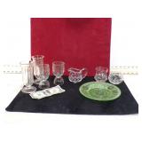 *MISC. GLASSWARE SOME GLOWS