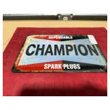 CHAMPION SPARK PLUG SIGN