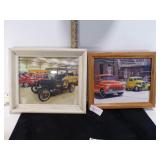 2 VINT. CAR PICTURES