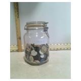 VINT. JAR OF BUTTONS