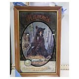 **1992 HAMMS BLACK BEAR BEER MIRROR NOS