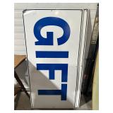 **2 METAL GIFT SHOP SIGNS