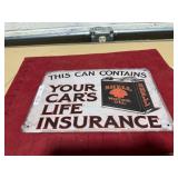 SHELL METAL SIGN