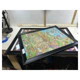 **2 FRAMED PUZZLES