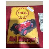 SHELL METAL SIGN