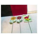 YARD ART GARDEN PICKS NEW W/ TAGS