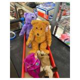 4 BEANIE BABIES 2 LG. 2 SM.