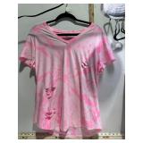 SIZE 2X RIPPED PINK T SHIRT NEW
