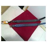 2 NEW LG DOG SPIKED COLLARS