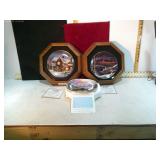 3 COLLECTOR PLATES 2 ARE FRAMED