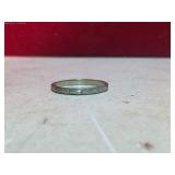 MARKED 10KT WHITE GOLD RING .5G SIZE 7