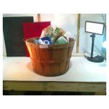 **BASKET FULL OF MISC. PLUMMING SUPPLIES