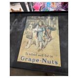 GRAPE - NUTS METAL SIGN
