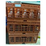 **3 COMMERCIAL DISH WASHER TRAYS WITH BAR GLASSES