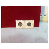 2 WWII ERA GERMAN COINS