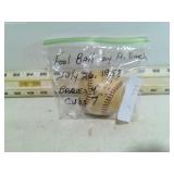 FOUL BALL BY A. DARK FROM 7/26 1958 BRAVES 4 CUBS7