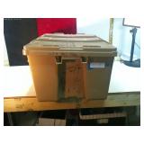 **TOTE W/ LID MISC. ITEMS