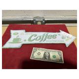 COFFEE ARROW SIGN