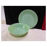 JADEITE BOWL & PLATE