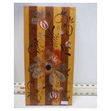 ROSEMALED WOOD CUTTING BOARD