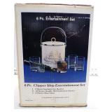 **MCM 6 PIECE CLIPPER SHIP ENTERTAINMENT SET NIP