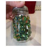 95 CAT EYE MARBLES + SHOOTER