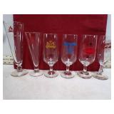 *6 BEER GLASSES