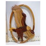 **WOODEN EAGLE WALL HANGING