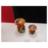 RUSSIAN HAND PAINTED WOODEN MUSHROOMS