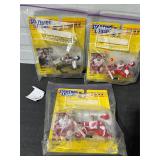 3 HOCKEY STARTING LINE UP FIGURES