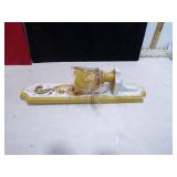 VINT. ROSEMALED CANDLE HOLDER