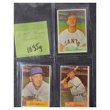3 - 1954 BOWMAN BASEBALL CARDS