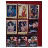 9 NON SPORTS CARDS 3 HOOTERS, 4 MILITARY &