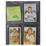3 - 1954 BOWMAN BASEBALL CARDS