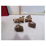 4 VINT. HAND CORN HUSKERS